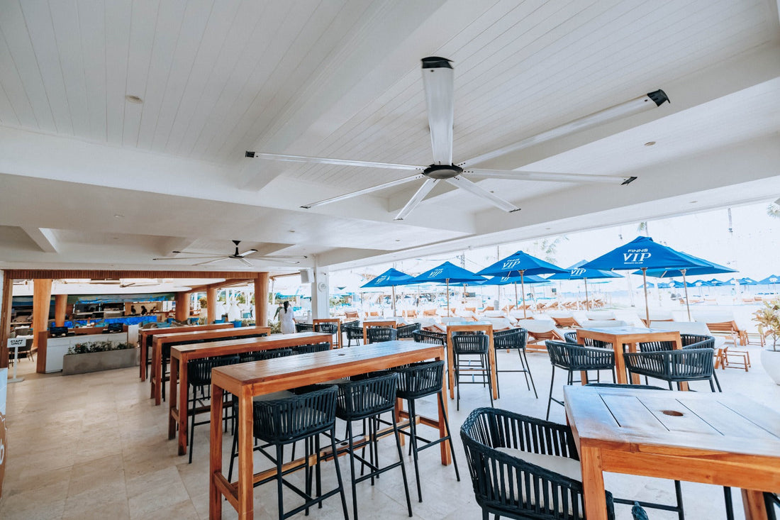 HVLS fan in a food storage area