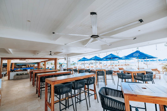 HVLS fan in a food storage area